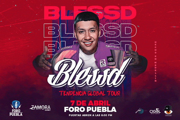 Blessd en Puebla 2022 - Tendencia Global Tour